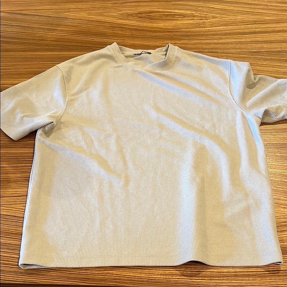 Zara Light Beige Knit Top